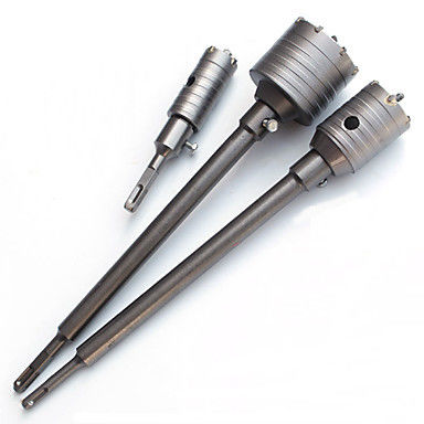 Sierra de corona con punta de carburo de tungsteno para hormigón, vástago SDS Plus