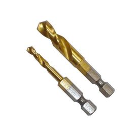 Las piezas de perforación HSS hexagonal revestidas con titanio según el estándar DIN