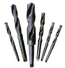 tipo largo DIN341 óxido negro de 16m m de las brocas de la torsión del HSS de la caña de la forma cónica del HSS para el metal