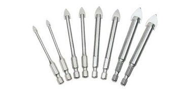 1/4 de hexagonal de la barrera de vidrio de perforación bits YG6X inclinado 3-20mm