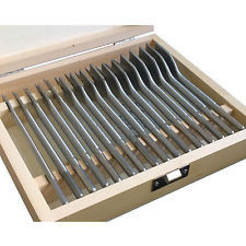 Juego de 16 brocas para madera con vástago hexagonal de acero de alto carbono brillante