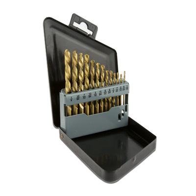 Conjunto de broca HSS de mano izquierda con recubrimiento de nitruro de titanio