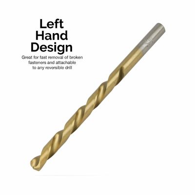 Conjunto de broca HSS de mano izquierda con recubrimiento de nitruro de titanio