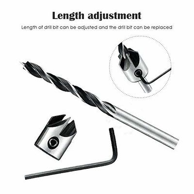 Juego de brocas avellanadoras con punta de Brad HSS 5 piezas DIN/ANSI