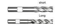 Brocas del HSS de las flautas DIN844 4 para moler de aluminio del acero inoxidable del metal