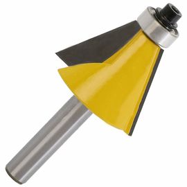 Juego de brocas para fresadora de chaflán de carburo con vástago de 1/4 de pulgada para carpintería
