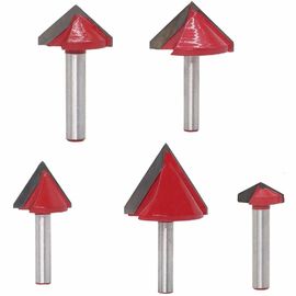 Bits de enrutador en V-Groove con punta de carburo para aluminio de plástico de madera