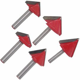 Bits de enrutador en V-Groove con punta de carburo para aluminio de plástico de madera