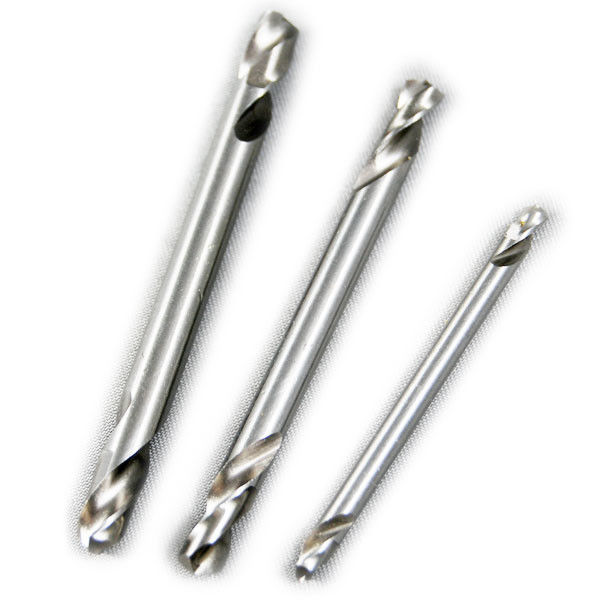 Brocas de taladro HSS de doble extremo totalmente rectificadas para metal, tamaño métrico