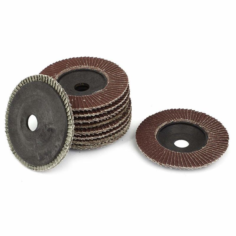 4 pulgadas de óxido de aluminio Flap Disc 320 Grit para la molienda de metales