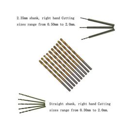 Brocas HSS Acero de Alta Velocidad Totalmente Rectificadas DIN338 0.1-3mm