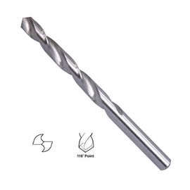 brillante recto de las brocas del HSS de la caña DIN338 de 1-13m m acabado pulido para el aluminio/el plástico