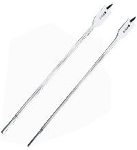 Tipo extralargo brocas de madera de la espada con brillante de la caña del hex. acabado