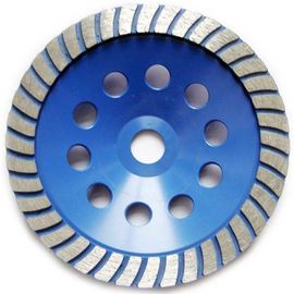 Muela abrasiva de la prensa de la sola de Turbo taza fría del diamante para el color azul concreto