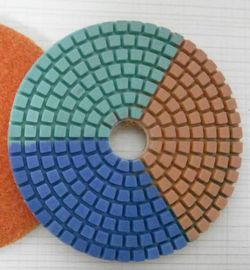 Disco de pulido húmedo de diamante de 3-5 pulgadas para concreto y mármol