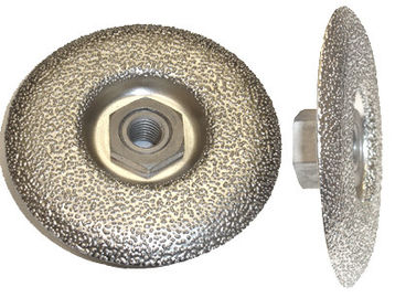Disco abrasivo soldado vacío del diamante, rueda continua de la taza del diamante