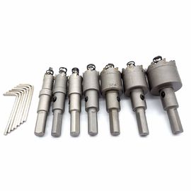 el agujero inclinado 14mm-35mm del carburo de tungsteno consideró el color plata determinado 7pcs de la broca