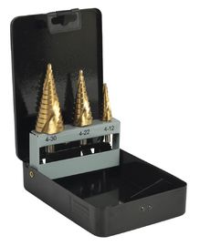 3pcs de titanio revestido de paso de perforación bit conjunto de hexagonal para el metal