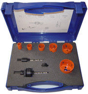 M3/M42 Bi-Metal HSS Set de sierra de agujero 9pcs 16-51mm para el corte de metal