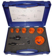 M3/M42 Conjunto de sierra para agujeros bi-metálicos de 19-57 mm con estuche de plástico