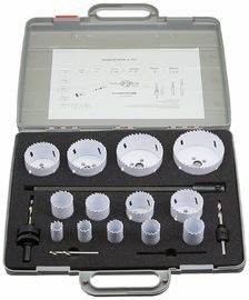 Kit de sierra para agujeros de bi-metal 18pc con caja ABS para corte de metal