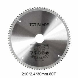 Cuchilla de sierra circular TCT 80T 210 mm para cortar madera y metal