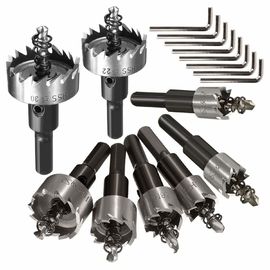Conjunto de sierra de agujero HSS 8pc de acero de alta velocidad para perforación de metales